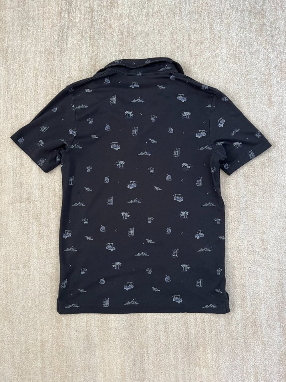 Travis Mathew Short Sleeve Golf Graphic Cotton Polo S - Picture 4 of 9